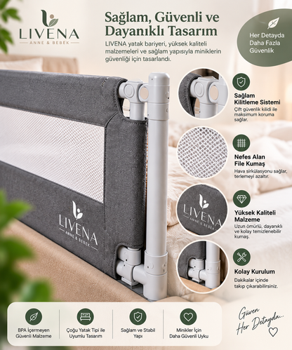 LIVENA Güvenli Uyku Yatak Bariyeri